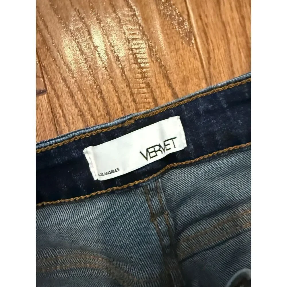 Vervet high rise cuffed wide leg jeans size 27